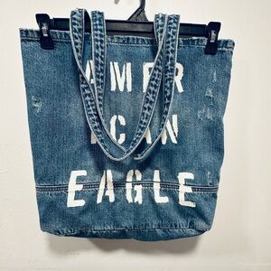 American Eagle Outfitters Blue Denim Tote